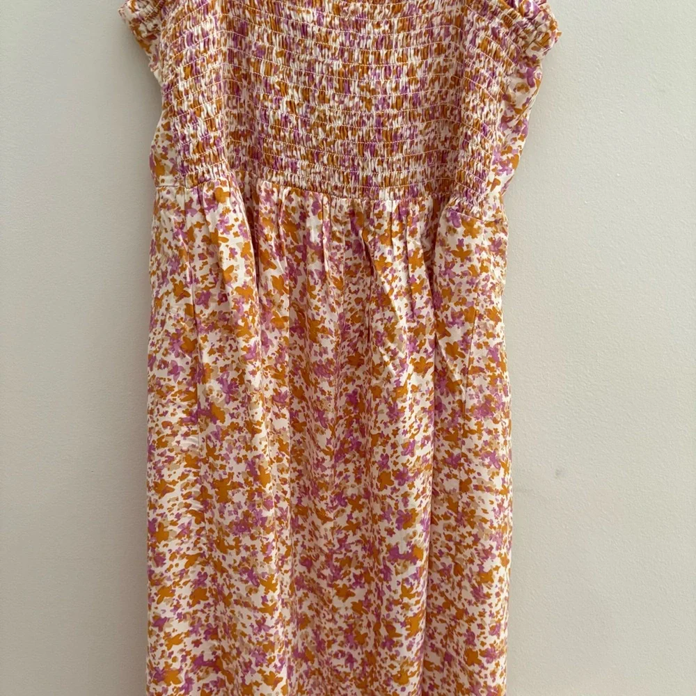 Japan Chic Floral Midi Dress with Ruffle Straps - Picture 11 of 12